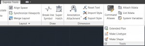 Express tools tab